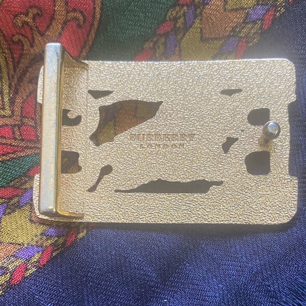 Burberry Silver and Gold Belt Buckle - Picture 2 of 2